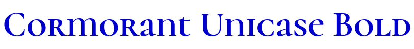 Cormorant Unicase Bold 字体